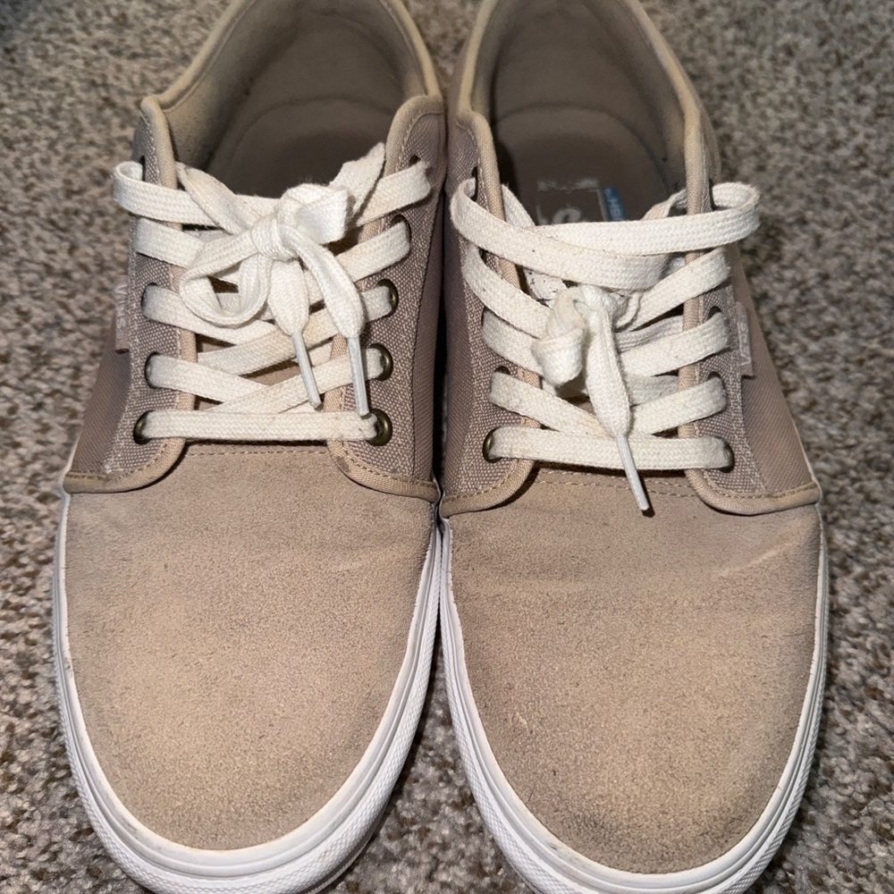 Vans Men's Beige Canvas Sneakers